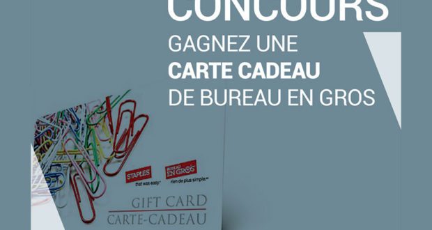 Carte-cadeau Bureau en gros de 50$