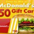 Carte cadeau McDonald's de 50$