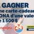 Carte-cadeau Rona de 1500$