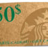 Carte cadeau Starbucks de 100$