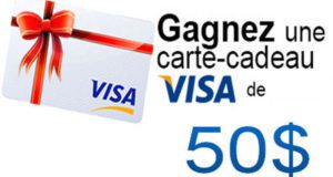 Carte cadeau Visa de 50$