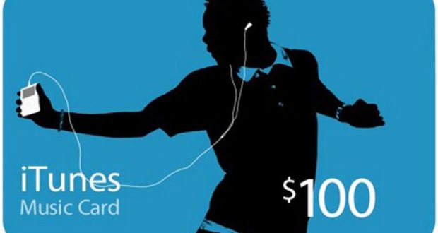 Carte cadeau iTunes de 100$