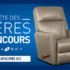 Fauteuil Lazboy inclinable et berçant en cuir de 970$