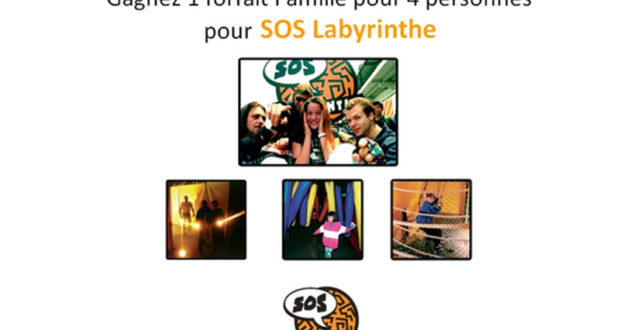 Forfait famille pour 4 personnes pour SOS Labyrinthe