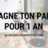 Gagne ton pain pour 1 an