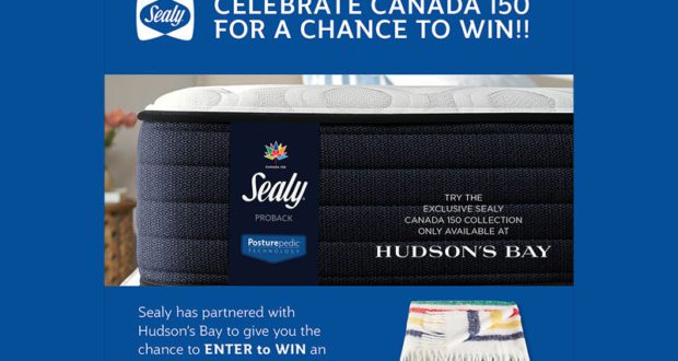 Gagnez 1 des 5 jetés en laine d'agneau de la Baie d'Hudson