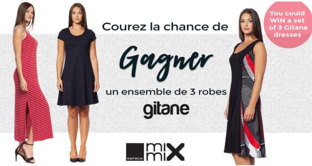 Gagnez un ensemble de 3 robes Gitane