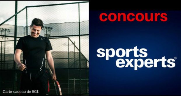 50$ en Carte Cadeau Sports Experts à gagner