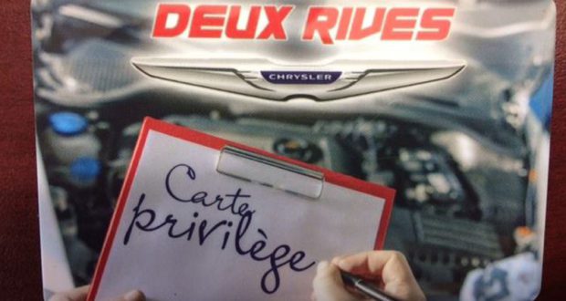 500$ chez Deux Rives Chrysler Dodge Jeep Ram