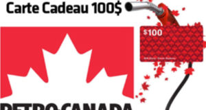 Carte cadeau Pétro-Canada de 100$