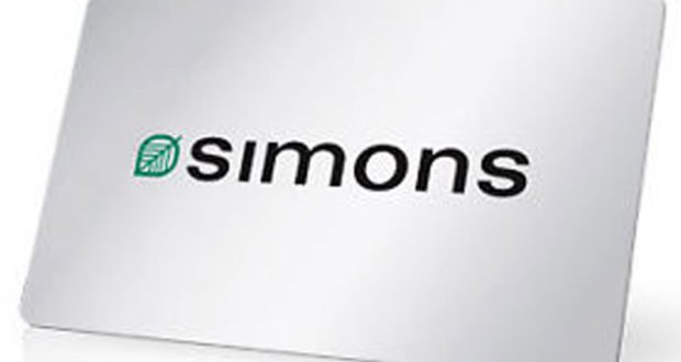 Carte cadeaux Simons de 750$