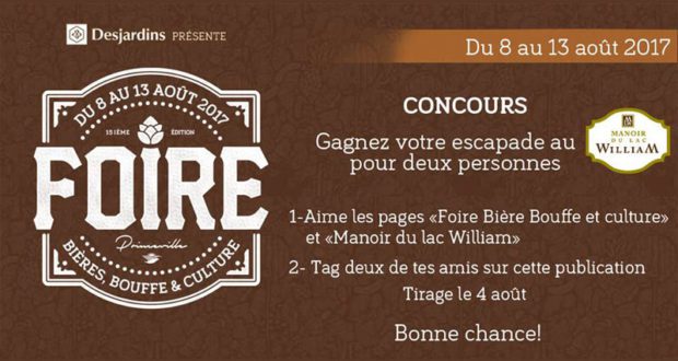 Escapade pour deux personnes au Manoir du lac William