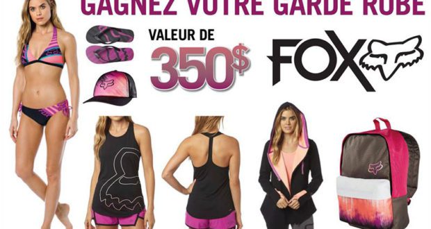 Gagnez 350$ en garde robe FOX