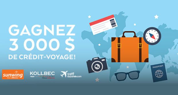Gagnez un Crédit-voyage de 3000$