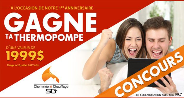 Gagnez votre thermopompe de 1999$
