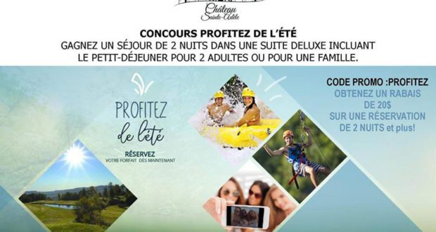 Nuité en famille à l'Hôtel Spa Château Sainte-Adèle
