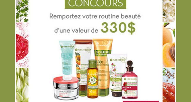 Routine beauté Yves Rocher d'une valeur de 330$