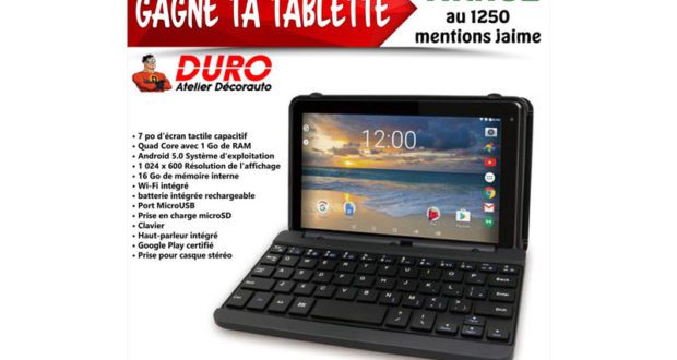Tablette Android RCA de 7 po avec clavier