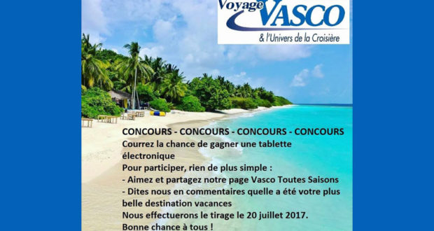 Tablette électronique offerte par Voyage Vasco