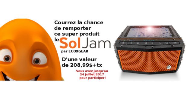 Un Haut-Parleur d'ECOXGEAR Solaire SolJam