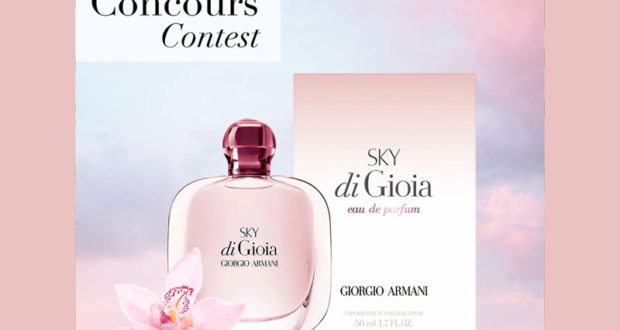 Un flacon de la fragrance pour elle Giorgio Armani Sky di Gioa