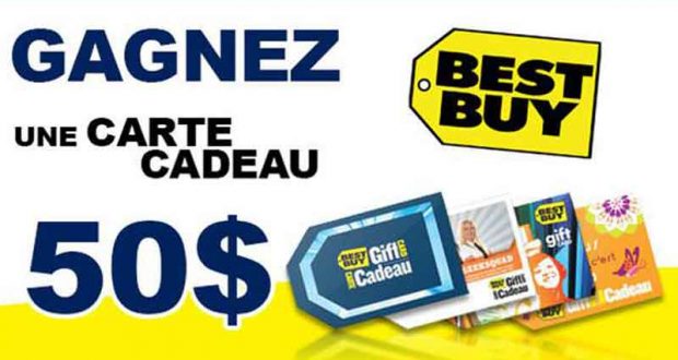 Gagnez Une Carte cadeau Best Buy de 50$