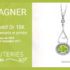 Pendentif Or 10K orné de diamants et péridot