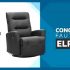 Un fauteuil Elran en cuir noir (995$)