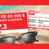 20 Voyages destination Soleil de 3 000$ chacun