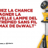 Lampe DEL sur trépied sans fil 20V MAX de DeWalt