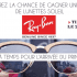 Une paire de lunettes soleil Ray-Ban