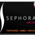 Carte-cadeau Sephora de 100$