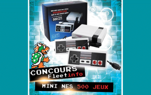 Une console MINI NES incluant 500 jeux