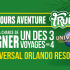 Gagnez 3 Voyages pour 4 à Universal Orlando (6383$ chacun)