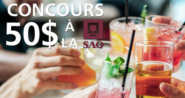 Carte-cadeau de 50$ à dépenser à la SAQ