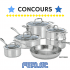 Une batterie de cuisine de 289,99$