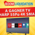 Une TV SHARP 55 PO SMART 4K
