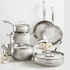 Ensemble de batterie de cuisine en acier inoxydable