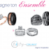 Un sublime ensemble de bagues pour elle et lui