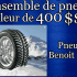Un ensemble de pneus offert par Pneus Benoit Roy