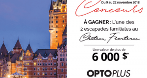 3 000 $ au Fairmont Le Château Frontenac à Québec