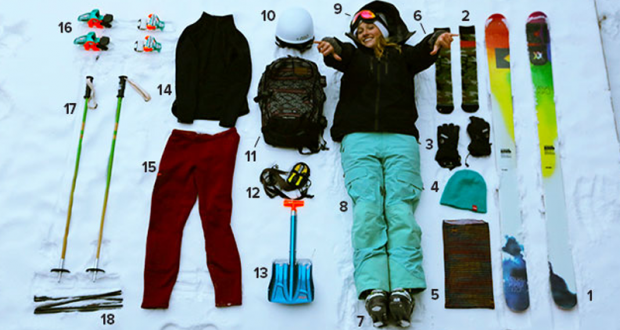 Vêtements pour le ski d'une valeur de 4000$