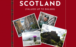 Voyage pour deux personnes en Écosse (10 000 $)