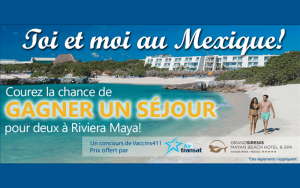 Gagnez un voyage tout inclus pour 2 à Riviera Maya