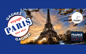 Voyage pour deux personnes à Paris (Valeur de 5000$)