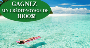 Gagnez Un crédit-voyage de 3 000 $