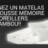 Matelas de mousse mémoire et 2 Oreillers de Bambou