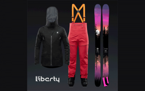 Salopette - manteau et skis