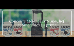 Un mélangeur NinjaChef et 4 pots Smoothie Nutribar