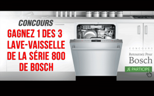 1 des 3 lave-vaisselle de la Série 800 de Bosch (2849$ chacun)